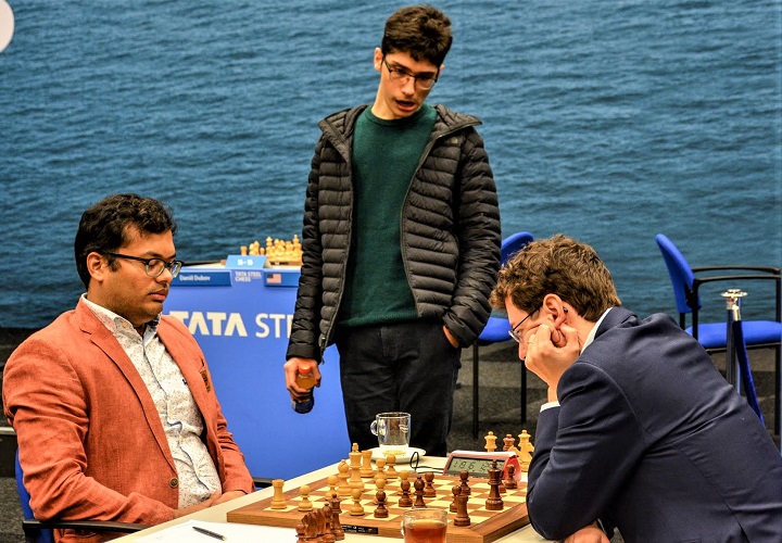 Tata Steel 7: Fabi, Alireza, Anish & Jorden lead